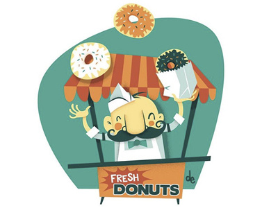 Donuts donuts illustration snacks sweets vector art vendor