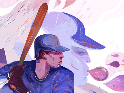 Baseball baseball blue canada illustration jays painting sports toronto