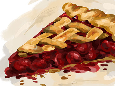 Cherry Pie cherry food illustration pie