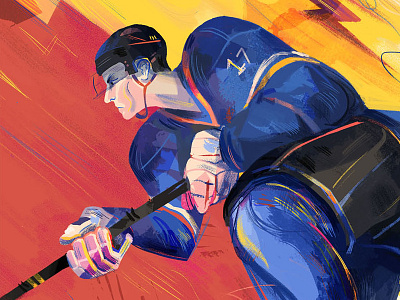 Hockey Game canada hockey illustration nhl painting sports toronto