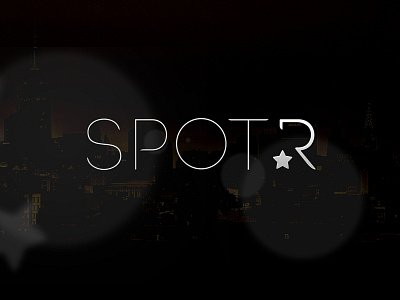 SPOTR Logo branding identity logo photos spots tagging typography