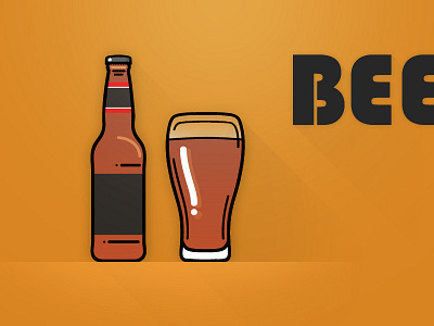 Have a beer beer icons illustration yellow