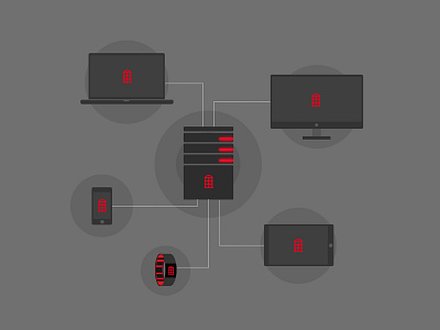 Redbooth Cloud diagram illustration web design