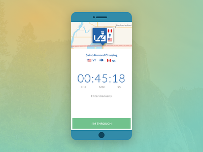 Daily UI :: Border Timer app border dailyui mobile