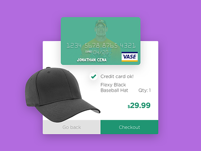 Daily UI :: Credit Card Checkout checkout credit card daily ui dailyui purchase shopping cart ui
