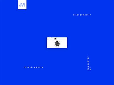 JM Photography Logo brand identity branding design icon identity illustration logo vector