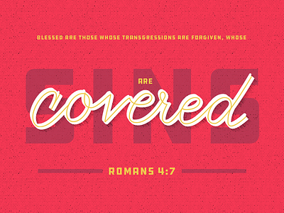 Romans 4:7 retro scripture