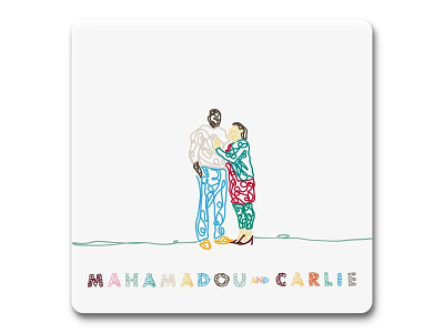 Mahamadou and Carlie Kantao fun illustration minimalist squiggle