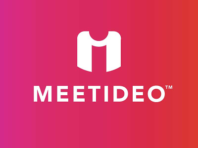 Meetideo - Logo hidden logo logo negative space logo