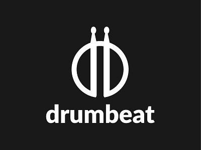 Drumbeat Logo hidden logo leobeard logo logo5 negative space