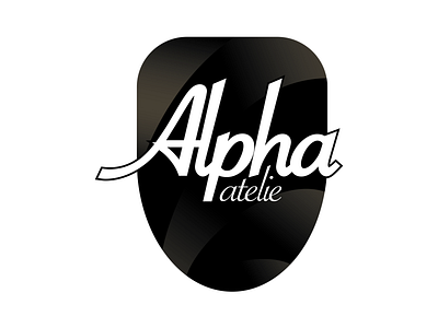 Alpha Atelie Logo Design beauty beautysalon brand branding decorations design icon lettering lines logo logotype nail nailstudio simple simplelogo type typography vector