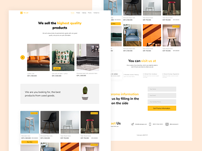 We-sell Furniture 2020 design exploration furniture furniture store furniture website landing page landingpage marketplace minimalist profile page sell ui uiux ux website website design