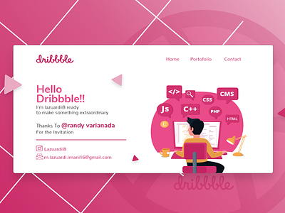Hello Dribbble, Am here now branding design firstshot hello dribbble hello dribble ui ux web website
