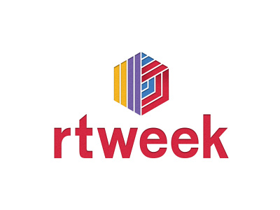 Rtweek Logo Concept adobe art blue design geometric illustrator logo minimal purple red week yellow