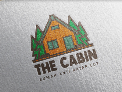 The Cabin cabin fresh house logo mountain