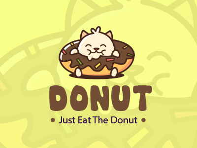 Donuts Logo Design art cake cookies design donuts eat factory foods fun hungry logo lovely