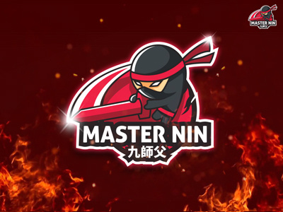 Master Nin Game Logo Design art design east esport game japan logo ninja nipon sport team vector