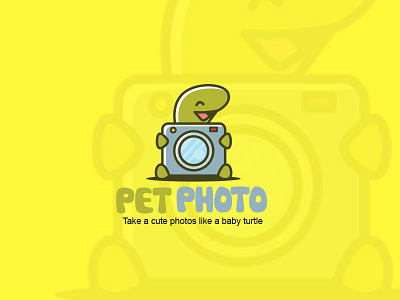 Pet Photo Logo Design frame fun illustration kids logo photo photos picture pictures shutter stock turtle