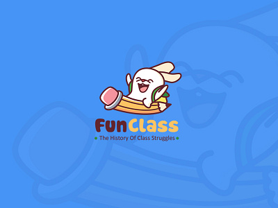 Fun Class Logo Design fun class fun learning fun school illustration kids learning logo playing school smart kids smart school study