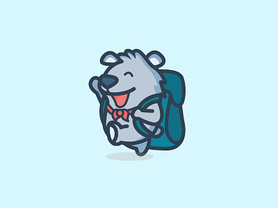 Explorer Bear Logo Design animal bear character children cute design explorer illustration kids mascot new