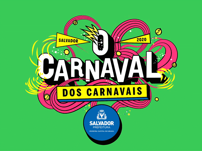 Carnaval de Salvador animation bahia branding brasil brazil carnaval carnival logo logo animation loop animation motion motion design motion graphics party salvador