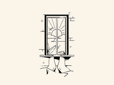 ¡Buenos Días! design diseño illustration ilustración morning mornings sun wakeup window
