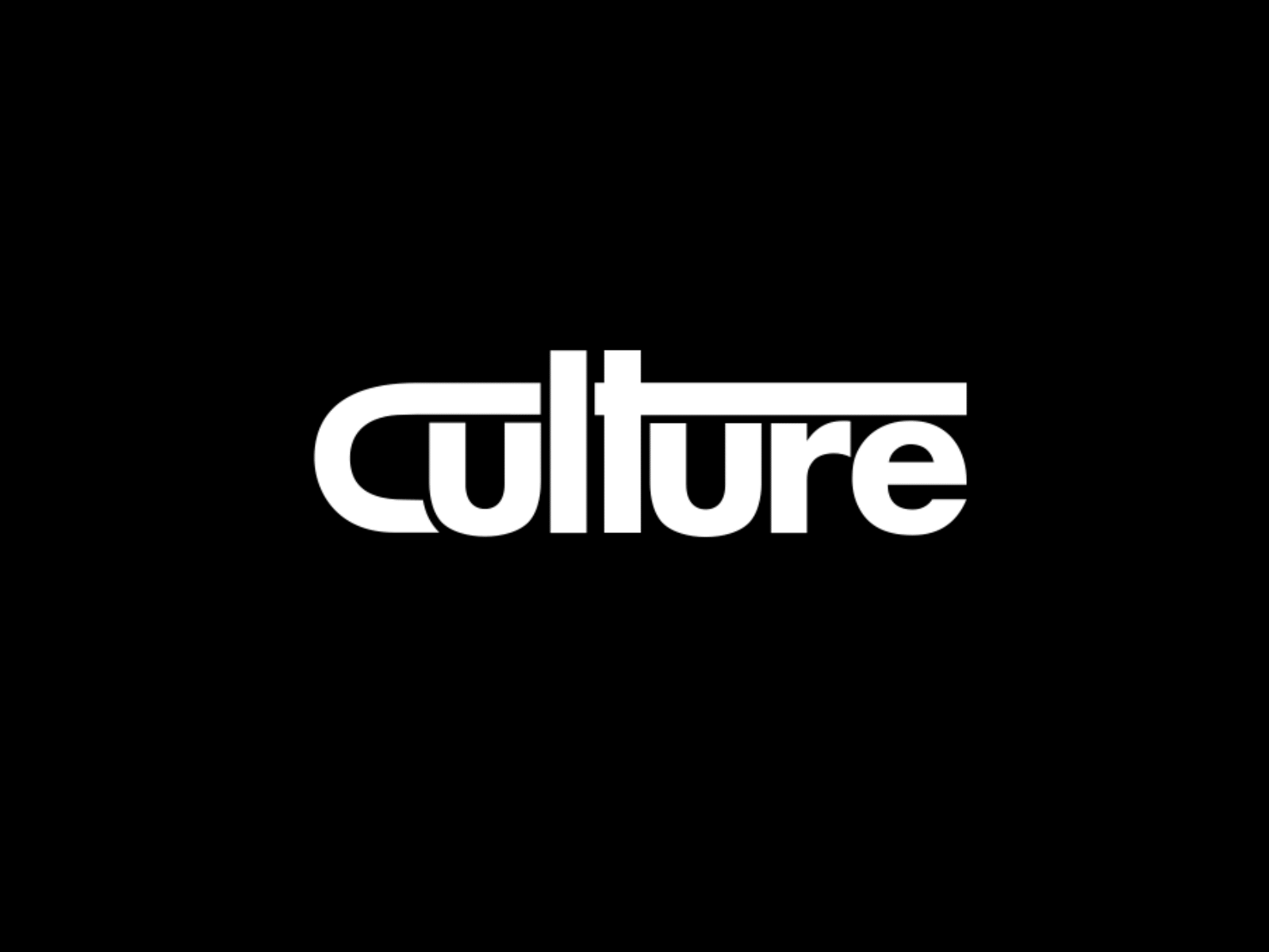 Culture Logo Animation animation black and white brand branding clothing fashion graphic design illustrator logo logo designer logotype minimal modern motion motion graphics streetwear type design uae wordmark