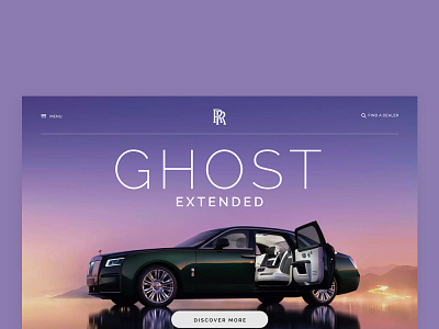 ROLL-Royce UI Ghost Extended design ui ux web webdesign