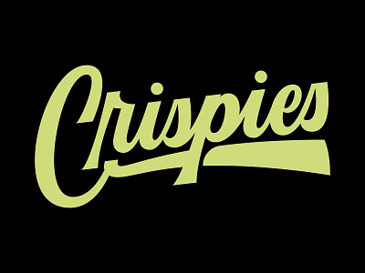 Crispies Logotype brand branding custom type customtype hand lettering handlettering illustration illustrations lettering letters logo logo design logodesign logotype logotypes pizza script script lettering type typography