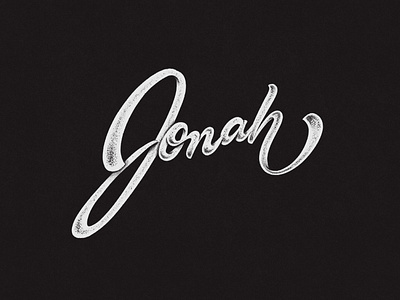 Jonah - Custom Lettering brand branding brush calligraphy custom type design graphic design hand drawn hand lettering handlettering illustration lettering letters logo logo design logomark logotype script type typography