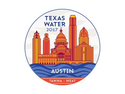 Texas Water branding logo