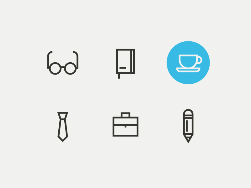 Meeting Icons after effects animation business chart flat icon line minimal motion motion graphics simple vector