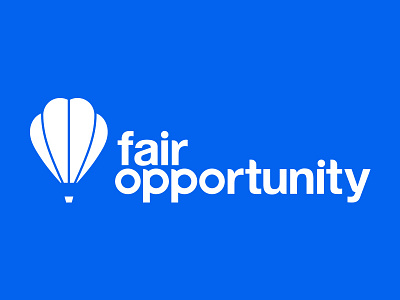 Fair Opportunity Logo branding icon identity logo typography vector
