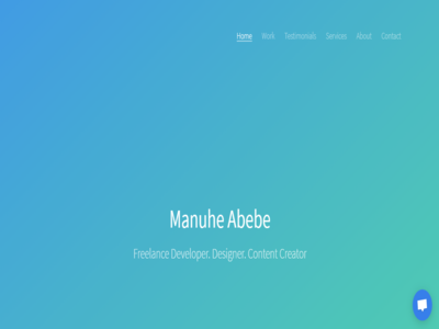 Manuhe Abebe Website design web website