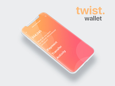 Twist Wallet App design ui ui ux ux wallet