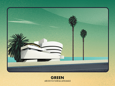 Green & Building design girl illustration vector 设计