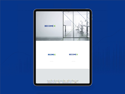 Becomex Project Presentation 488 design studio brand design brand identity interface design landingpage logo ui