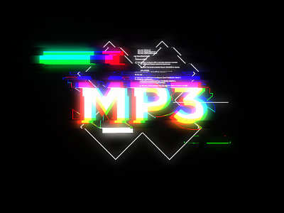 *.mp3 glitch glow mp3 music script sound text walkman