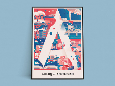 De Eerste - Sail Ho studio exhibition amsterdam chiara vercesi city collaboration event exhibition illustration poster sail ho studio shostudio vector