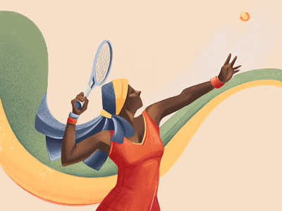 International Women's Day - 2019 chiara vercesi colors editorial illustration international womens day internationalwomensday ipad pro procreate app sail ho studio sketch sport tennis volley women