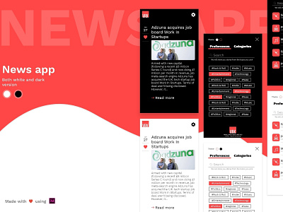 News App - Mobile UI Design