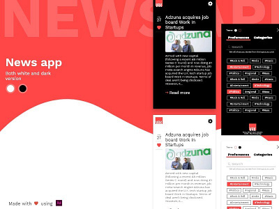 News App android design news newsapp ui ux xd