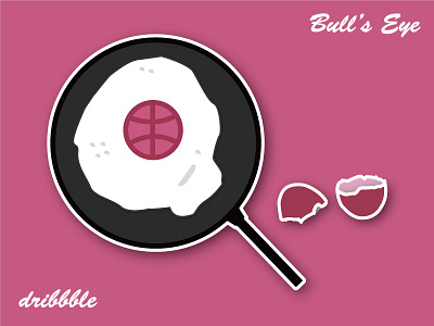 Bull's Eye bullseye design dribbble egg fun learning rebound sticker