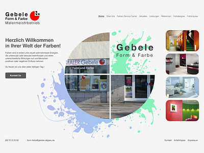 Gebele Home | Landing Webpage UI