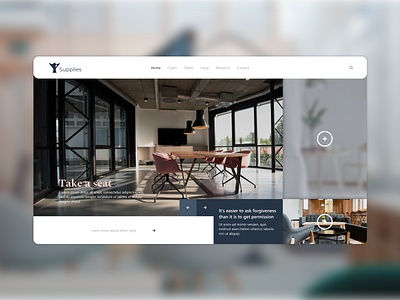 Supplies design full page ui ui ux web