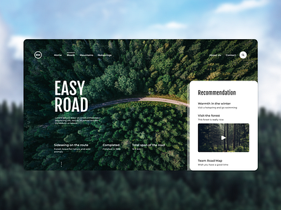 Road Map design full page ui ui ux web