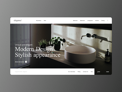 elegance design full page ui ui ux web