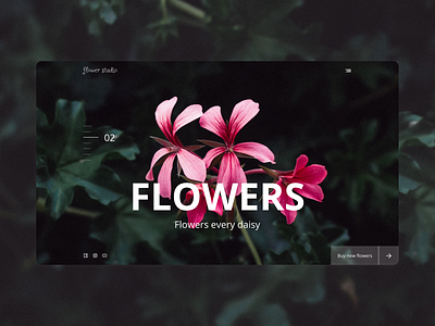 Flowers design full page ui ui ux web website