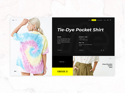 Forever21 Shop design full page ui ui ux web