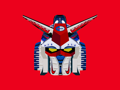 AirMax 98 'Gundam' airmax bubble design graphic design gundam hypebeast illustration nike photoshop